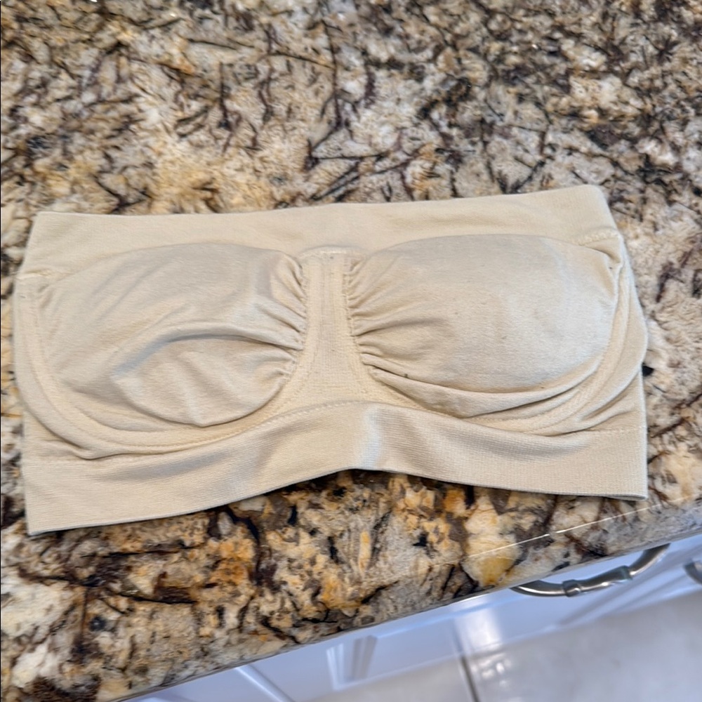 Breezies Cream Bandeau Bra